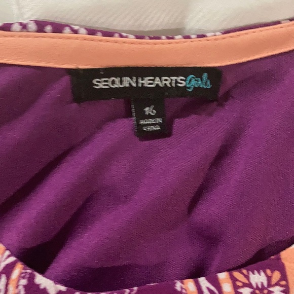 🍁🌟5/$25🌟🍁Sequin Hearts Girls 16 Dress - Picture 4 of 6